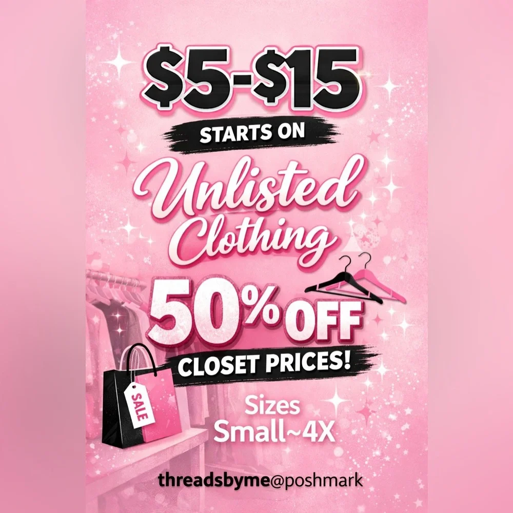 $5-$15 UNLISTED & 50% off Closet items - Picture 1 of 1
